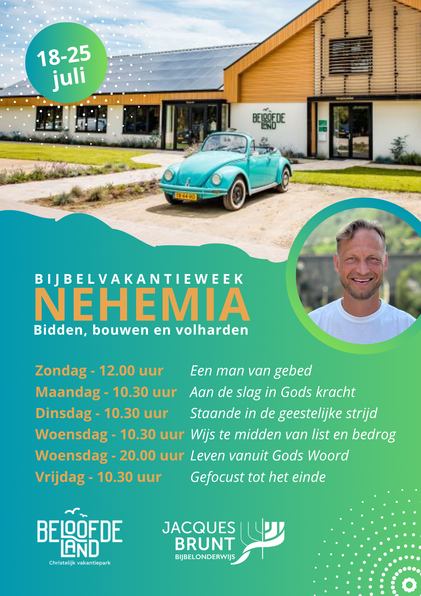 Flyer Beloofde Land zomer 2026 Jacques Brunt