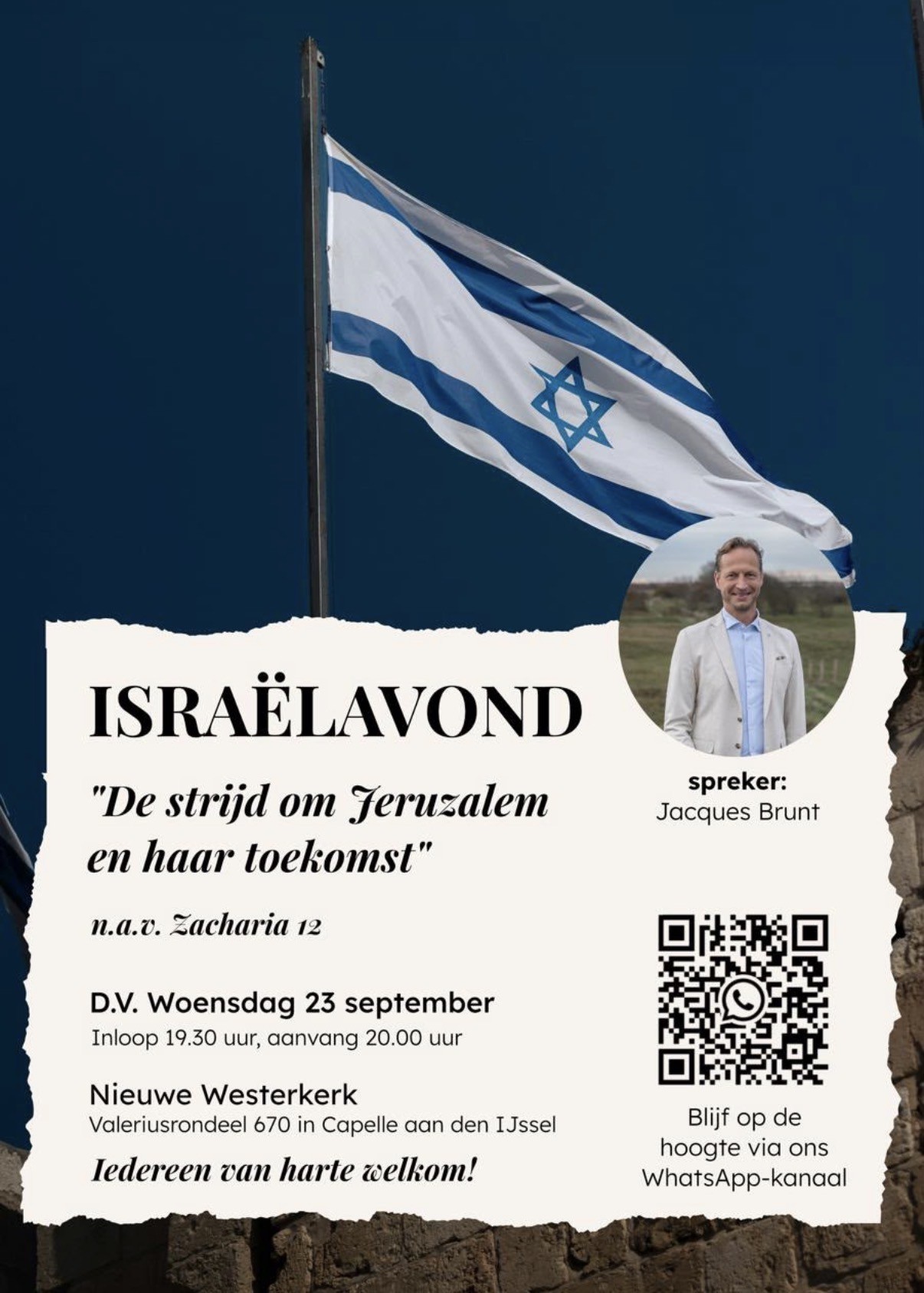 Flyer Isra&euml;lavond Capelle aan den IJssel 2026 def