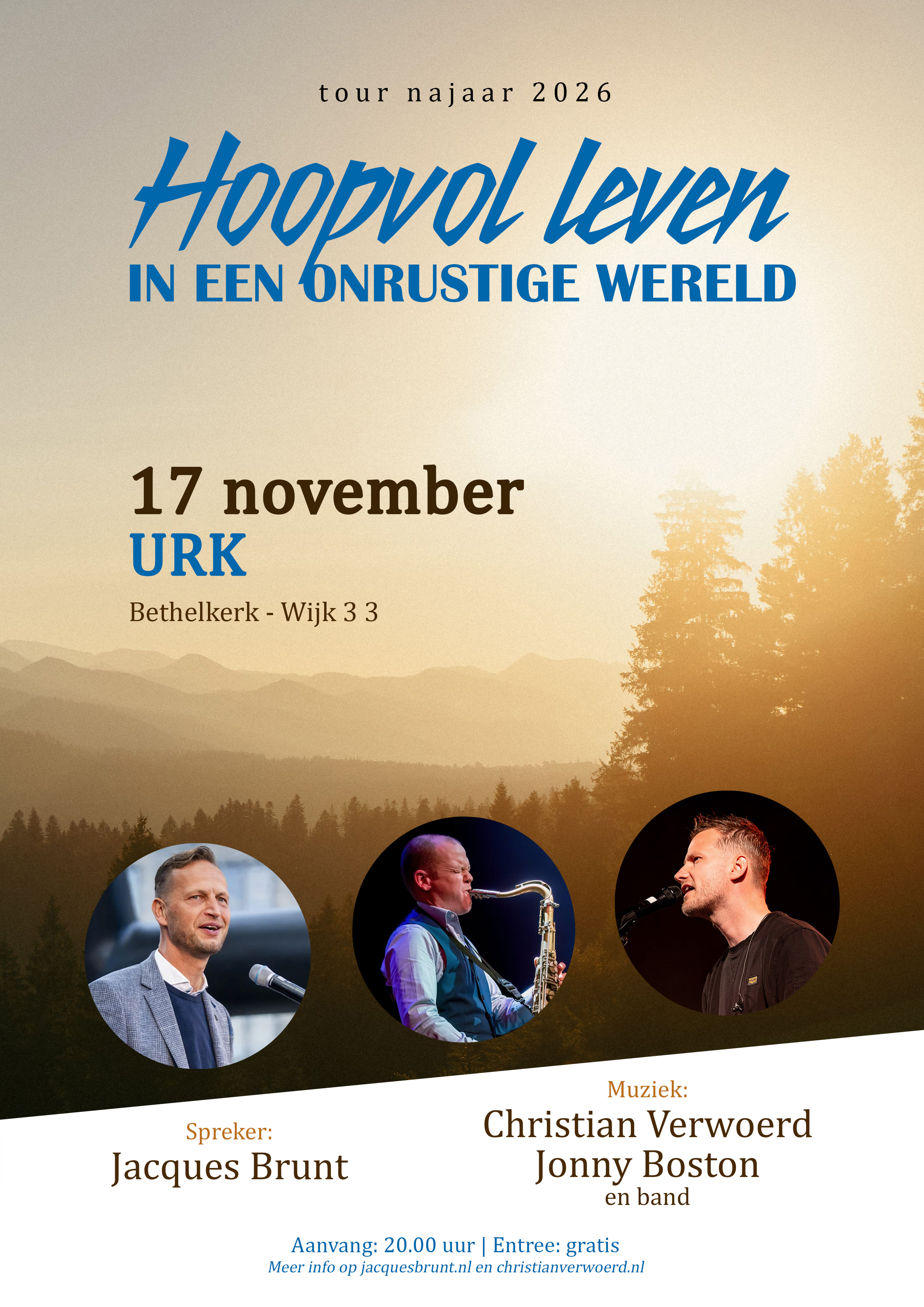 Tour flyer 2026 Urk